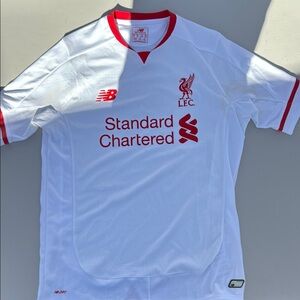 New Balance White and Red Liverpool FC Youth XL Shirt